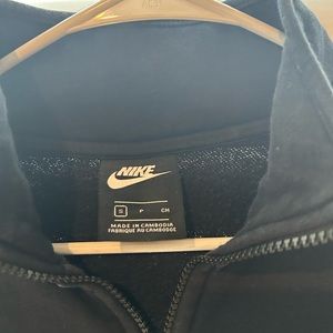 Nike crew neck with quarter zipper